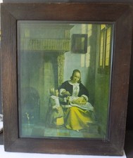 Old Oak  Picture Frame Early