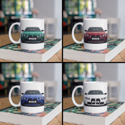 Personalised bmw coffee mug - bmw,
