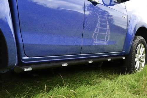 Black side bars - side, leds