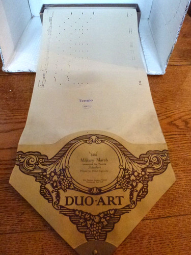 Duo art piano roll - duo-art, schubert's