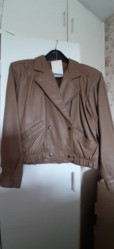 Womens brown leather - leather, jacket