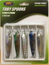 5pc Toby Spoons Fishing Lures