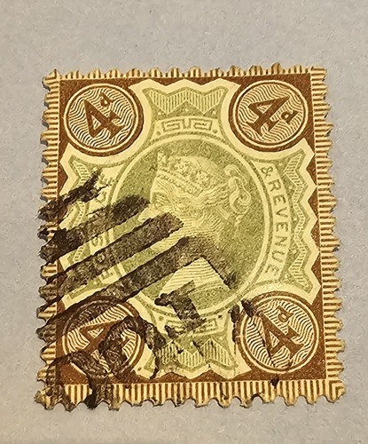 1887 1892 jubilee 4d - gb, qv