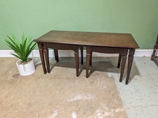 Stag Minstrel Nest Of Tables 3x Mahogany Long John Wide Side Wine Set