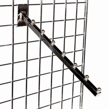 GridMesh 7 Ball Sloping Arm Chrome for Grid Retail Fashion Shop Fittings Pack 5