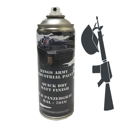 Grey spray paint panzer - grey, tank
