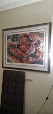 carl fogarty print only frame not included