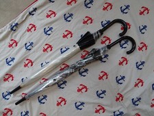 job lot bundle 2x transparent dome umbrellas. One is I LOVE PARIS