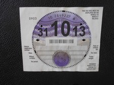 collectable road tax disc from 2013 with original sleeve for a  Fiat !!!! ~~~~**