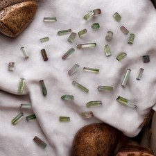 Watermelon Tourmaline Crystals, Dara-i-Pech Afghanistan, Small Mixed Quality