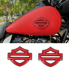 For Harley CVO Custom Metal Tank Emblems Fuel Gas Badge Double Layer RB