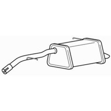 Rear Exhaust Silencer Back Box