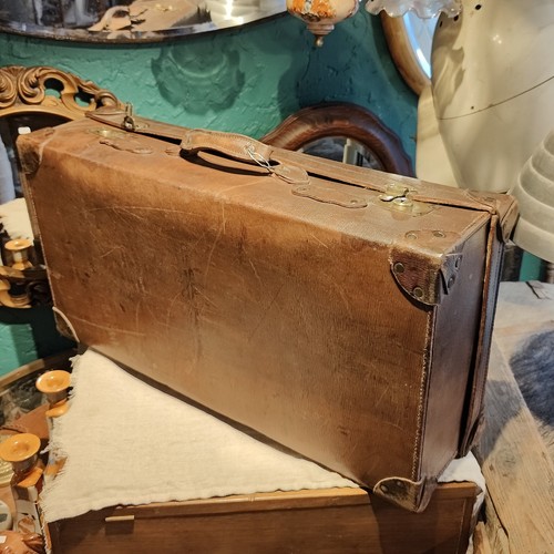 Vintage leather briefcase - vintage,