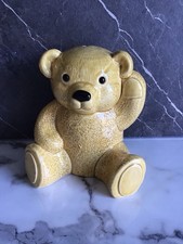 WADE TEDDY BEAR MONEY BOX BOX WITH STOPPER UNUSED