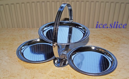Vintage chromed metal - a,