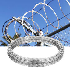 Galvanised Razor Wire Security