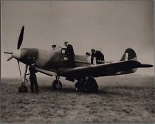 BELL P-39 AIRACOBRA RAF SERVICING CREW ORIGINAL WW2 PRESS PHOTO CENSOR STAMP