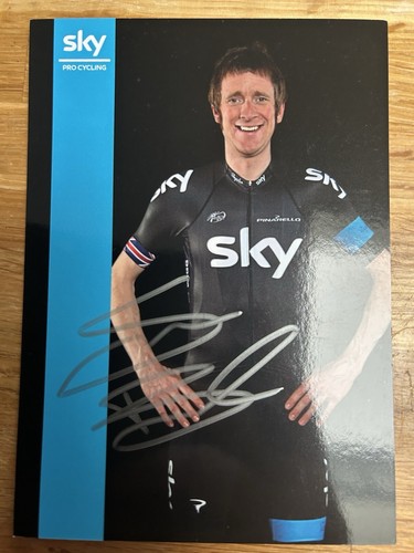 Signed photo bradley wiggins - bradley,