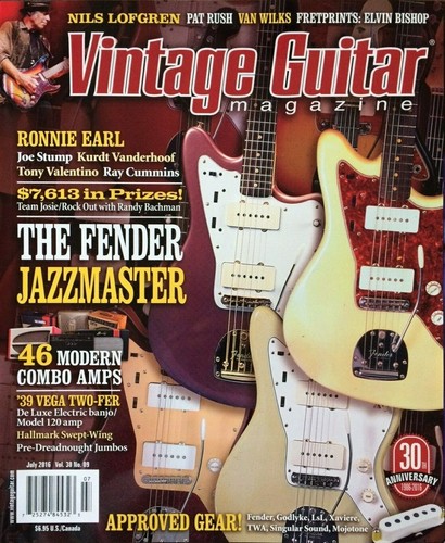 Vintage guitar magazine july - vintage,