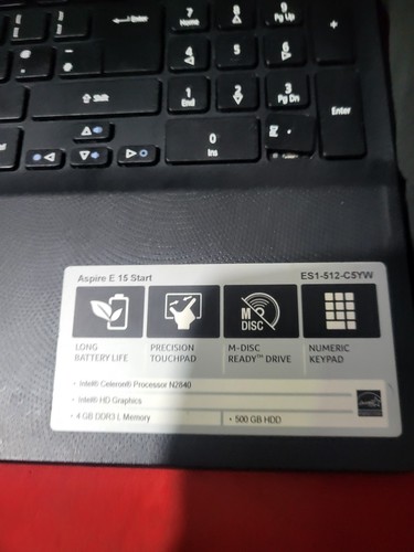 Acer aspire e15 start laptop - acer,