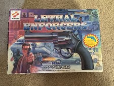 Lethal Enforcers Light-Gun & Disc - SEGA Mega CD - Not Tested/Cracked Disc