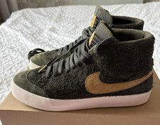 Nike SB Blazer Mid QS Shoes Sequoia/Flat Gold UK9 Worn Once