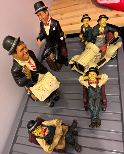 Laurel and hardy 5pc ornament - and,