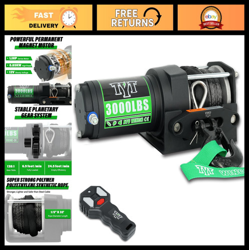 3000 atv winch - atv, with