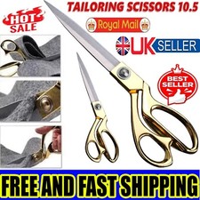 10.5” TAILORING SCISSORS STAINLESS STEEL DRESSMAKING SHEARS FABRIC CRAFT CUTTING