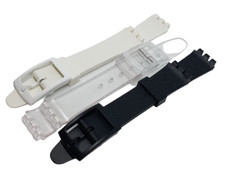 Plastic Resin SWATCH Replacement Watch Strap -12mm in 3 Colours