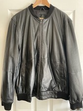Jasper Conran Leather black Men’s Jacket XL