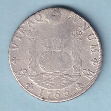 Mexico. 1765-MF 8 Reales - Pillar Dollar.. Fine