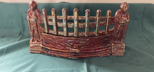 Vintage cast iron - fire, front