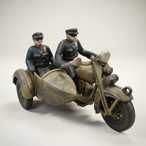 Police motorcycle with - motorcycle, sidecar