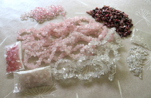 Mixed lot semi precious - of,