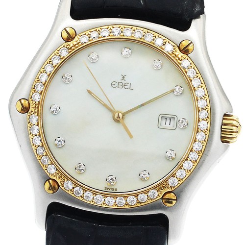 Ebel classic wave date diamond - wave,