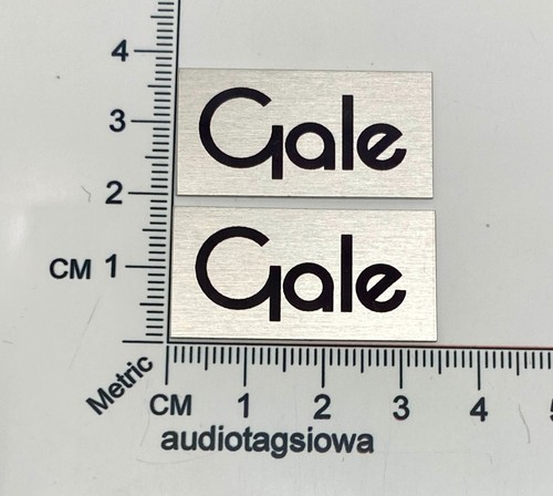 Gale speaker badges - gale, pair