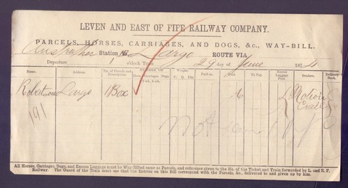 Leven and east fife railway - and, co