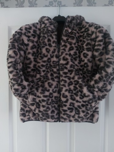 Faux fur girls leopard - fur,