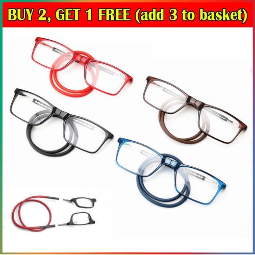 Snap click eyeglasses - snap, neck