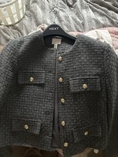 H&M Boucle Jacket Grey, Gold
