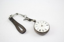  Antique Open Face Verge Fusee 925 Silver Pocket Watch Key Wind SPARES/REPAIRS