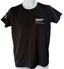 James Bond Cast and Crew Prop Department T-Shirt Black Small RARE