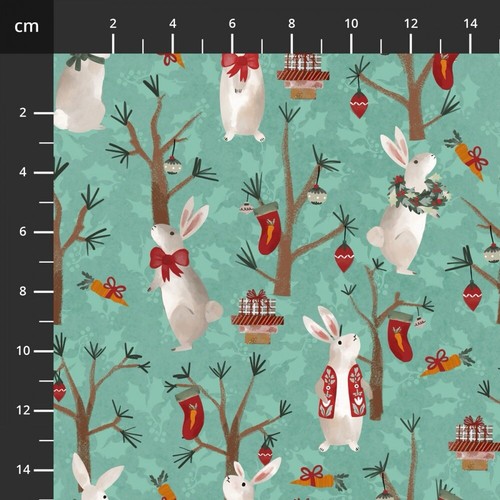 Fat quarter blank - blank, tidings