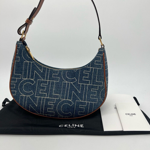 Celine ava denim shoulder bag - ava,