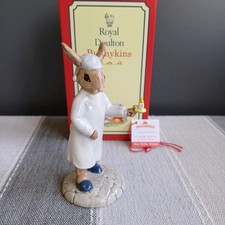 Royal Doulton Wee Willie Winkie Bunnykins DB 270 Box Tag Nursery Rhyme Preloved 