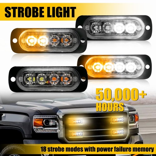 4pcs 24v amber - 4pcs, 12-24v