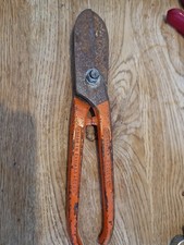 Sheet Metal Tin Snips FootPrint 2 Cutting Shears Scissors (vintage) Ref28