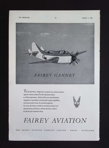 Original 1953 advert fairey - advert,