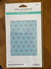 Spellbinders Cutting dies Stitched Star background thin die Xmas use in big shot